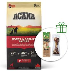 ACANA Sport & Agility Recipe 17 кг + 3x Лакомства безплатно