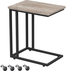 VASAGLE Lerakóasztal fém vázzal, greige 50x35x59cm (LNT050B02)
