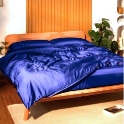 Kotonia Home Husa de pat cu elastic Kotonia Home Hotel, 160x200+35 cm, 100% bumbac, Damasc DeLux Saten, bleu royal (004513-160)