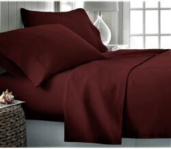 Kotonia Home Cearceaf de pat Kotonia Home, 100% bumbac, Olandina color, 220x240 cm, bordo (001364)