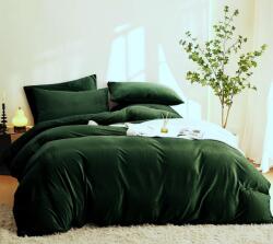 Kotonia Home Cearceaf de pat Kotonia Home Hotel - 220x240 cm, 100% bumbac, Damasc DeLux Saten, verde smarald (003001)