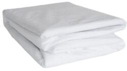 Kotonia Home Cearceaf de pat Kotonia Home - impermeabil, 200x215 cm, alb, tesatura tip prosop, 100% bumbac, cu membrana cauciucata pe verso (001199)