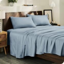 Kotonia Home Cearceaf de pat Kotonia Home Hotel - 220x240 cm, 100% bumbac, Damasc DeLux Saten, silver grey (004021)