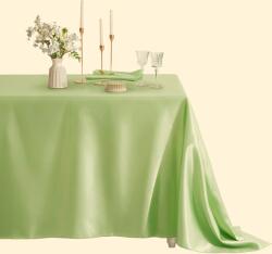 Kotonia Home Fata de masa Kotonia Home - 180x300 cm, Damasc Saten DeLux, 100% bumbac, verde fistic (004030) Fata de masa