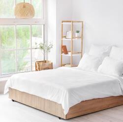 Kotonia Home Cearsaf de pat Kotonia Home Hotel, 100% bumbac, Olandina, Alb, 150x215 cm (000322-150)