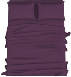 Kotonia Home Cearceaf de pat Kotonia Home Hotel - 220x240 cm, 100% bumbac, Damasc DeLux Saten, violet (004028)