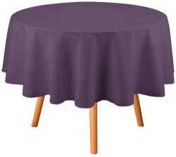 Kotonia Home Fata de masa Kotonia Home - rotunda cu diametrul 240 cm, Damasc Saten DeLux, 100% bumbac, violet (004024) Fata de masa