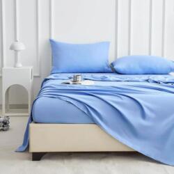 Kotonia Home Cearceaf de pat Kotonia Home, 100% bumbac, Olandina color, 220x240 cm, bleu (004806)