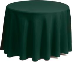 Kotonia Home Fata de masa Kotonia Home - rotunda cu diametrul 240 cm, Damasc Saten DeLux, 100% bumbac, verde smarald (002243) Fata de masa