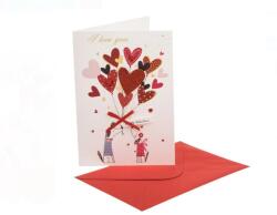 EMC ONSHOP Set Felicitare de Dragoste 3D "To My Valentine" cu Plic, 13x19 cm, alb-Rosu (1249790)