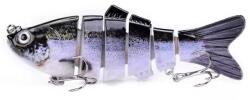 EMC ONSHOP Momeala artificiala, Vobler Articulat, 6 segmente, 10 cm, 2 Carlige, Negru (ML-31-644)
