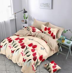 Kotonia Home Lenjerie finet gros 6 piese XXL - Model floral, YoYo, 07, 70% bumbac, 30% poliester (lpr_696494) Lenjerie de pat