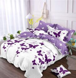 Kotonia Home Lenjerie finet gros 6 piese XXL - Model cu fluturi, YoYo, 05, 70% bumbac, 30% poliester (lpr_332329) Lenjerie de pat