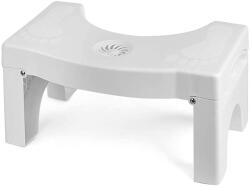 Linomag Taburet fiziologic pliabil WC impotriva constipatiei si hemoroizilor, Inaltime 17.5 cm, Alb (WC1)