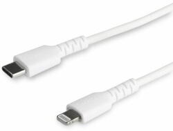 StarTech - 1 m-es (3 láb) tartós fehér USB-C - Lightning kábel - RUSBCLTMM1MW (RUSBCLTMM1MW)