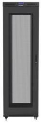 Lanberg - NET 19" szabadonálló rack szekrény 42U/800X1200 perforált ajtó, lapraszerelt, LCD kijelző, fekete V2 (TÚLMÉRETES ÁRU) (FF01-8242-23BL) (FF01-8242-23BL)