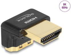 Delock - HDMI adapter apa - anya 90° lefelé néző 8K 60Hz fém - 60016 (60016)