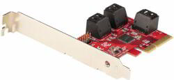 StarTech - SATA PCIe kártya - 6 portos PCIe SATA bővítőkártya - 6P6G-PCIE-SATA-CARD (6P6G-PCIE-SATA-CARD)