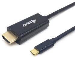Equip Kábel - 133412 (USB-C to HDMI, apa/apa, 4K/30Hz, műanyag burkolat, 2m) (133412)