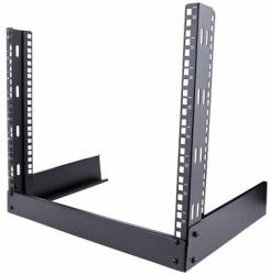 StarTech - 2 oszlopos 8U asztali szerverállvány, kis, nyitott keretű, 19" - RK8OD (RK8OD)
