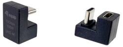 Equip Átalakító - 133476 (USB-C -> USB-C átalakító, apa/anya, fekete) 2db/csomag (133476)