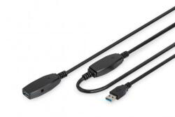 ASSMANN Assmann-DIGITUS Aktív USB 3.0 hosszabbító kábel, 15 m - DA-73106 (DA-73106)