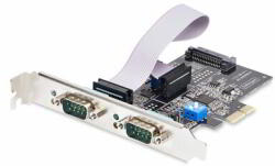 StarTech - 2 portos soros PCIe kártya - 2S232422485-PC-CARD (2S232422485-PC-CARD)