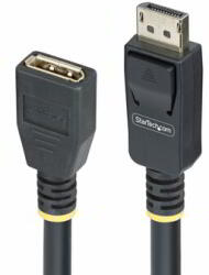 StarTech - 3 m-es DisplayPort hosszabbítókábel, DP 1.4 monitorkábel, 8K 60Hz - 10F-DP14-EXTEND-CBL (10F-DP14-EXTEND-CBL)