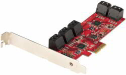 StarTech - SATA PCIe kártya - 10 portos PCIe SATA bővítőkártya - 10P6G-PCIE-SATA-CARD (10P6G-PCIE-SATA-CARD)
