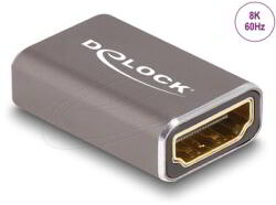 Delock HDMI adapter anya - anya 8K 60 Hz szürke fém (60078) (60078) - firstshop