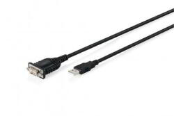 ASSMANN Assmann-DIGITUS USB 2.0 - RS232 adapterkábel, 1, 8 m, integrált FTDI FT232RNL chipset - DA-70172 (DA-70172)
