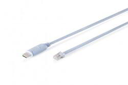 ASSMANN Assmann-DIGITUS USB 2.0 - RJ45 konzol adapterkábel, FTDI chipset, 180 cm - DA-70173 (DA-70173)