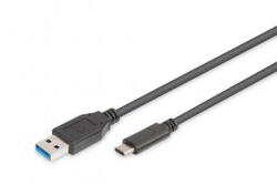 ASSMANN Assmann-DIGITUS USB-C csatlakozókábel, USB-A - USB-C - AK-300136-010-S (AK-300136-010-S)