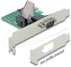 Delock - PCI Express Kártya > 1 x RS-232 soros csatlakozó - 90006 (90006)