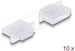 Delock - Porvédő DisplayPort típusú kimenethez fogantyúval 10 db áttetsző - 64107 (64107)
