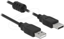 Delock - USB 2.0-s kábel A-típusú csatlakozódugóval > USB 2.0-s, A-típusú csatlakozódugóval, 2, 0 m, fekete - 84891 (84891)
