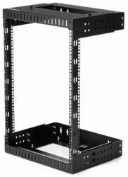 StarTech - 2 oszlopos, 15U magas, nagy teherbírású, falra szerelhető hálózati rack, 19" - RK15WALLOA (RK15WALLOA)
