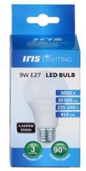 Iris Lighting E27 A60 9W/3000K/810lm LED fényforrás (ILA609W3000K) (ILA609W3000K)