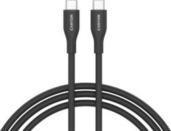 CANYON - USB-C - USB-C kábel CC60SC10 (szilikon, USB 2.0, 1m) - CNS-CC60SC10B (CNS-CC60SC10B)