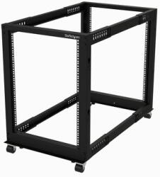 StarTech - 4 oszlopos 15U mobil, nyitott keretű szerverállvány, négy oszlopos 19" - 4POSTRACK15U (TÚLMÉRETES ÁRU) (4POSTRACK15U)