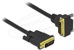 Delock - DVI kábel 24+1 apa - 24+1 apa hajlított 1 m - 85893 (85893)