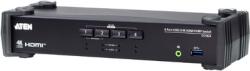 ATEN - 4 portos USB 3.0 4K HDMI KVMP kapcsoló audiokeverő móddal - CS1824-AT-G (CS1824-AT-G)
