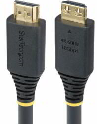 StarTech - 6, 1 m-es nagy sebességű HDMI kábel fogós csatlakozókkal, 4K 60Hz/1440p 144Hz - HDMI2-CABLE-GRIP-20F (HDMI2-CABLE-GRIP-20F)