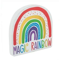 EMC ONSHOP Decoratiune pentru camera, Curcubeu. Lemn, Multicolor, 15x1.8x15cm (1232812) Decoratiune camera copii