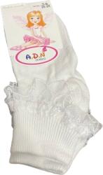 EMC ONSHOP Sosete cu dantela, alb, 3-4 ani, 23-25 (EMC-34)