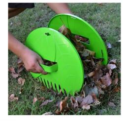 EMC ONSHOP Colector manual de frunze, 2 buc, din plastic, dimensiuni 36 X 31 cm, cu maner integrat, verde (ML-28-7)
