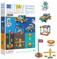 EMC ONSHOP Kit Educativ STEM 6 in 1, Experimente Mecanica Elementara si Fizica, DIY, Masina, Balanta si Mecanisme Mobile, 8y+ (336570222)