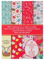 EMC ONSHOP Set cu Creatii din Hartie, Paste & Glitter 21x28 cm, 16 foi (JUMBO-1187988)
