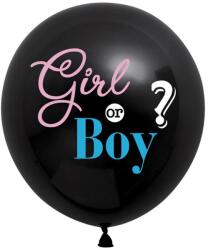 EMC ONSHOP Balon Mare pentru Petrecerea de Dezvaluire a Genului Bebelusului cu Confetti Colorat 90cm (EMC-1004)
