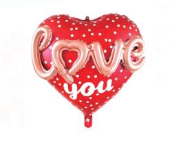EMC ONSHOP Baloane de Petrecere Inimi Rosii 3D cu Mesaje de Sf. Valentin 52x48cm, 2buc (1246144)